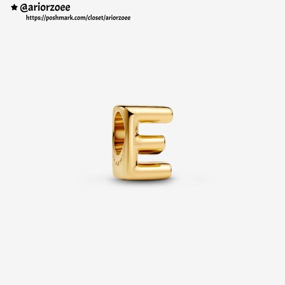 Pandora Letter E Alphabet Mini Charm|Pendant - Picture 1 of 2